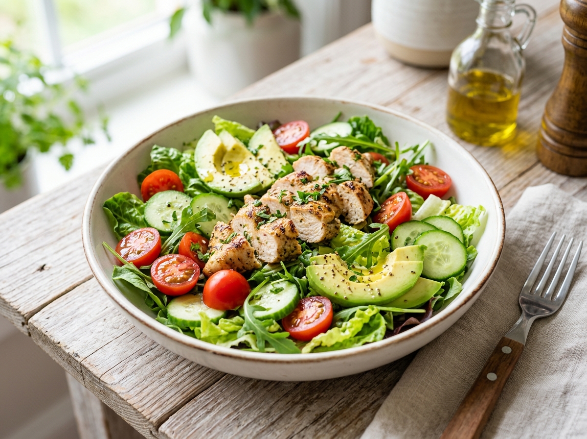 Salata sa piletinom i avokadom